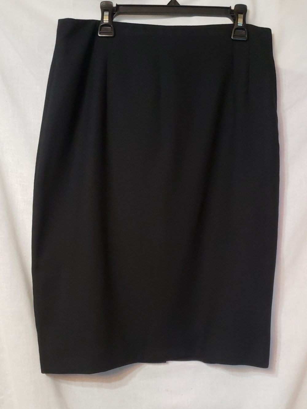 Vintage Rena Rowan For Saville - Black Pencil Skirt